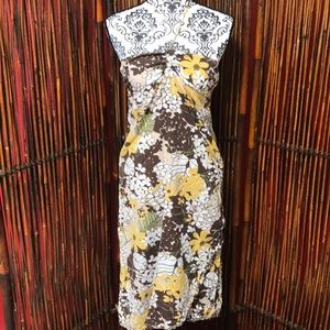 🍁4 for $25 Split floral midi tie dress